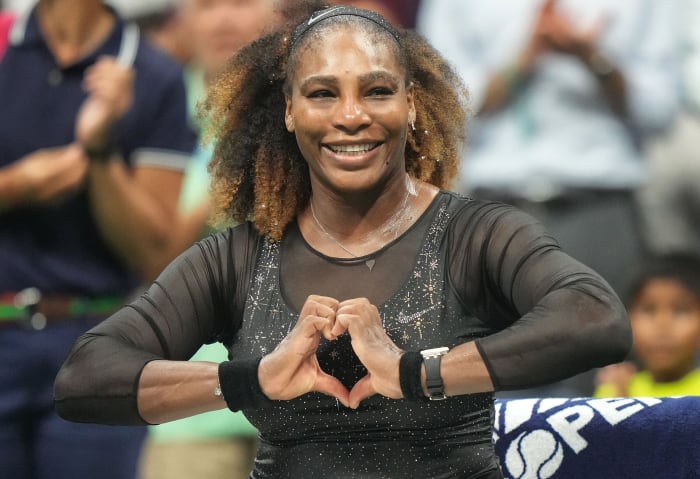Serena Williams during the 2022 U.S. Open first round